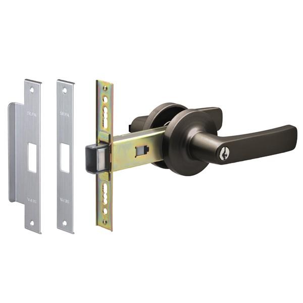 日中製作所 アルミサッシ用取替錠 細框用 レバーハンドル CHL-123DX-B BS：100mm