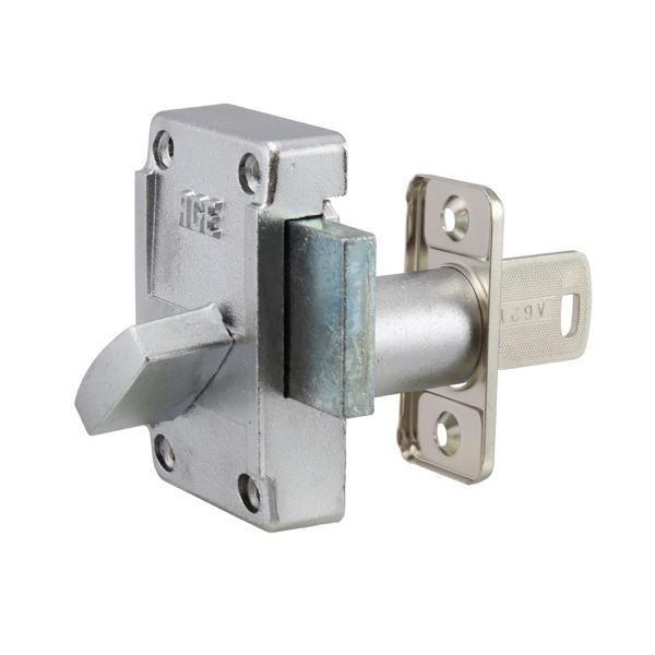 ヒナカ シリンダー面付本締錠 R2621 サイズ：大 色：シルバー