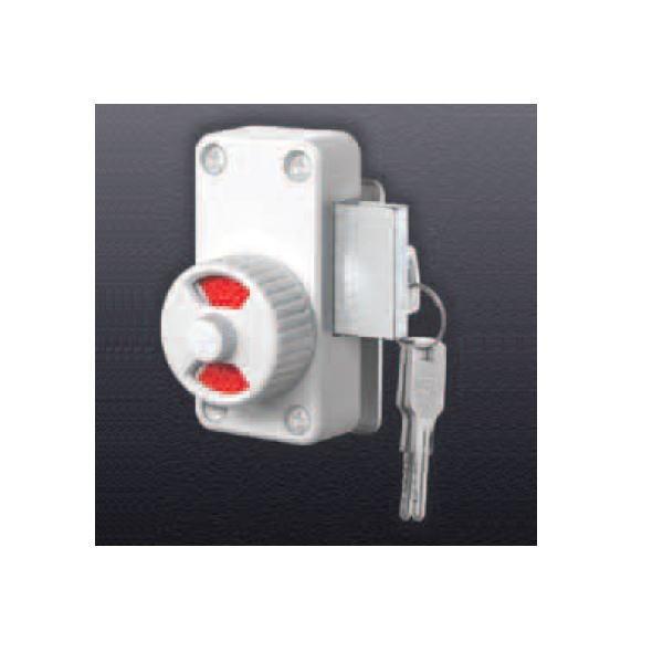 ヒナカ シリンダー面付本締錠 R2661 サイズ：大 色：白