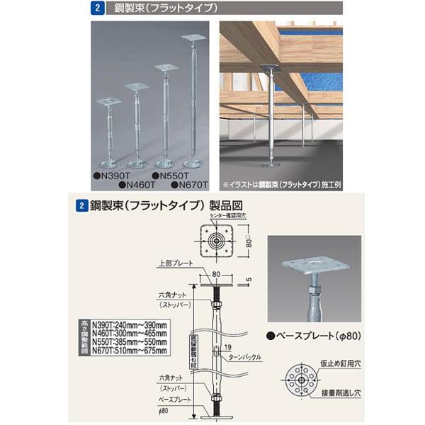 フクビ 木造住宅用樹脂製機能束 鋼製束（フラットタイプ） N390T NKT390T 20個入