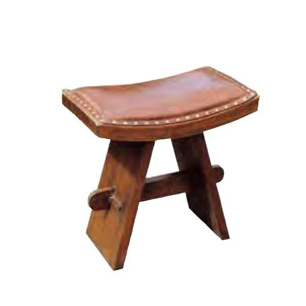 ジャービス商事 レザースツール 約W470×Ｈ480×D290 13401