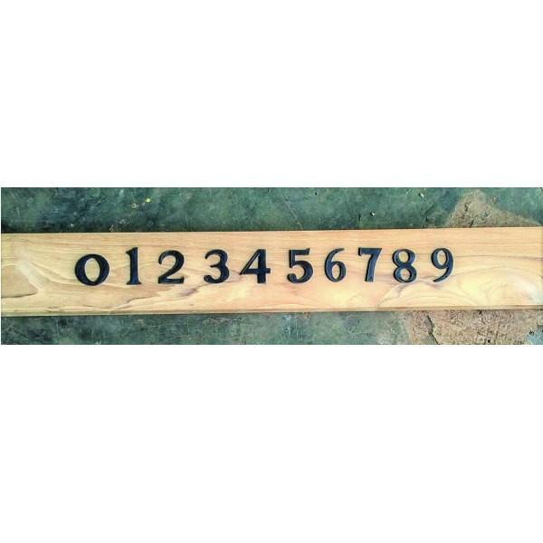 ジャービス商事 切り文字ブラス 0〜9 小文字 18832