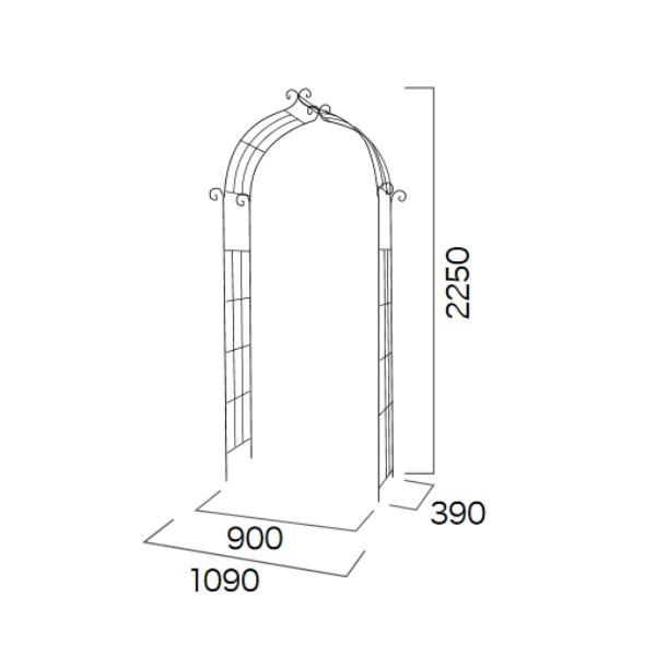 ジャービス商事 ガーデンアーチD型 32312