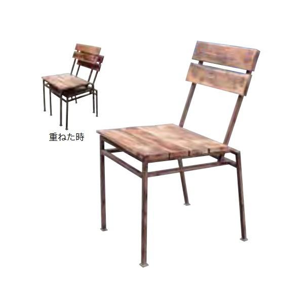 ジャービス商事 スクラップチェア（2脚入） W415×Ｈ750×D480×SH420 34223