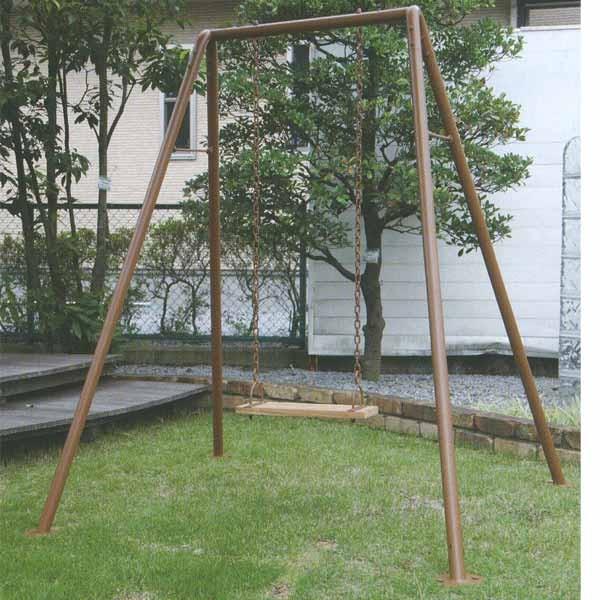 ジャービス商事 SWING BENCH N-1 ブランコN-1 スチール/チーク ライトブラウン 3...