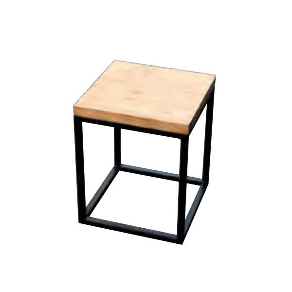 ジャービス商事 アイアンウッドキューブチェア W350×Ｈ430×D350 34256