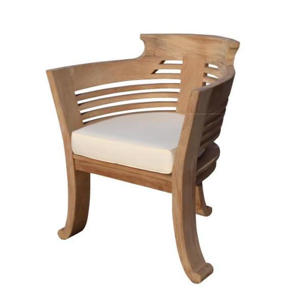 ジャービス商事 ロマンティックチェア チーク 無塗装 35212 1脚