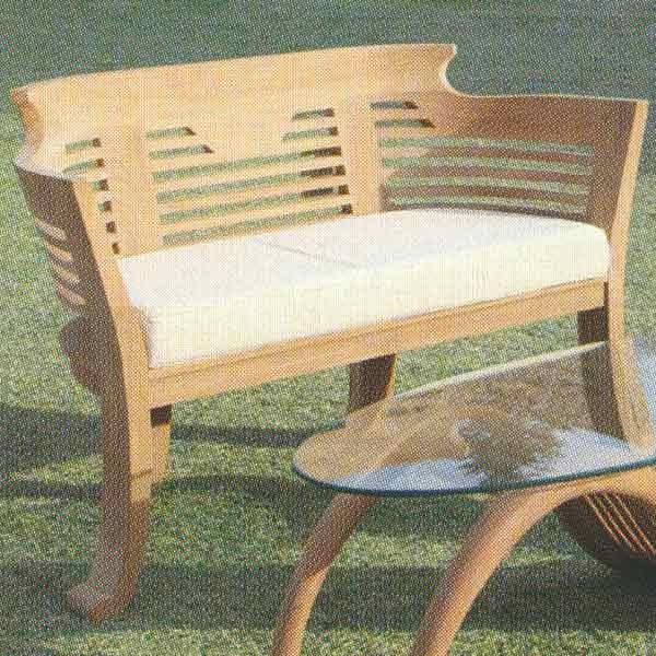 ジャービス商事 ロマンティックベンチ チーク 無塗装 35213 1台