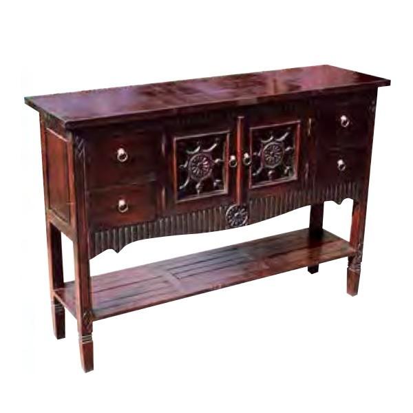 ジャービス商事 アンティークガラス コンソール L W1200×D350×H850 35269