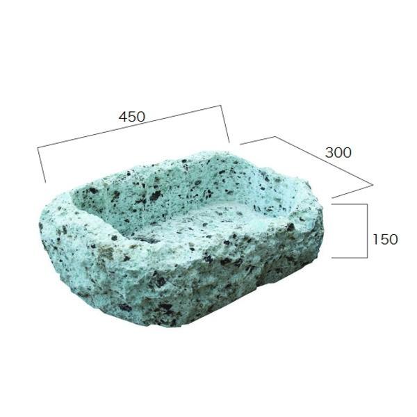 ジャービス商事 大谷石割肌鉢 U-2型 35702