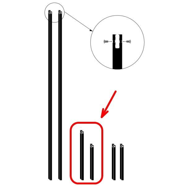 ジャービス商事 自在ポール 75&amp;55 36410
