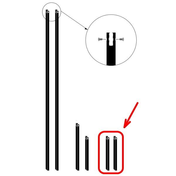 ジャービス商事 自在ポール 55 （2本入） 36415