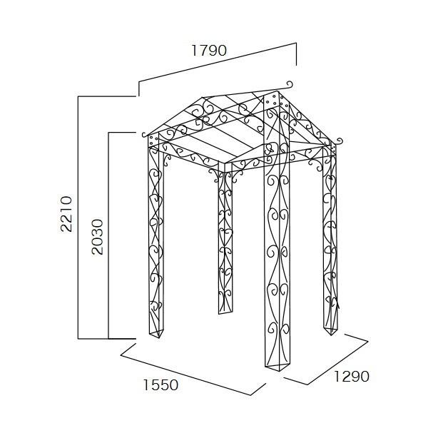 ジャービス商事 マウンテンパーゴラ 36431