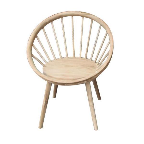 ジャービス商事 PILOT CHAIR パイロットチェア チーク 無塗装 39303 1脚