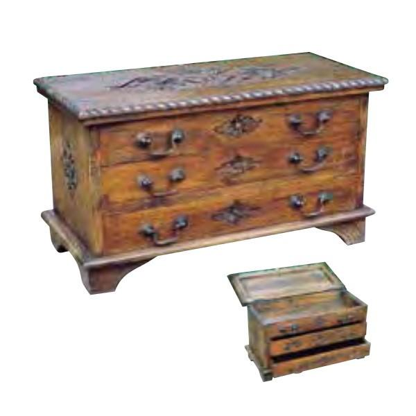 ジャービス商事 タンス型チェスト W710×H400×D330 70028