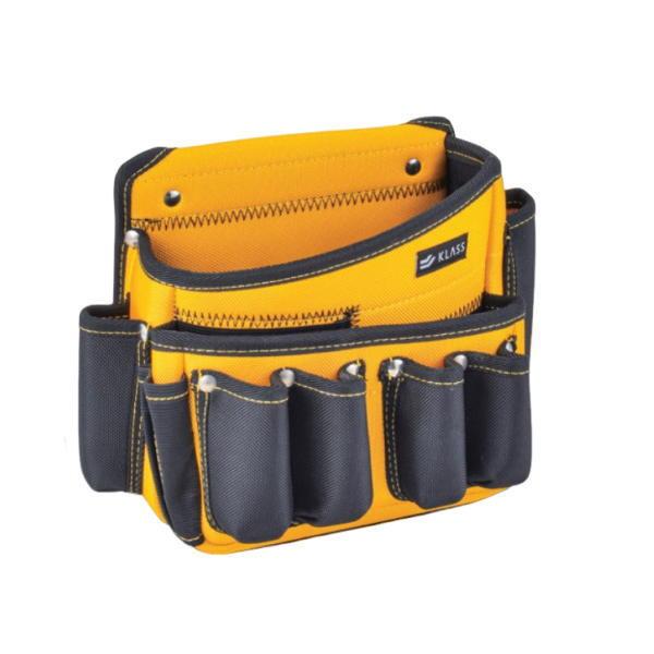 KLASS 極東産機 ツールバック B 巾250×高230×奥行70mm イエロー 11-8133 ...