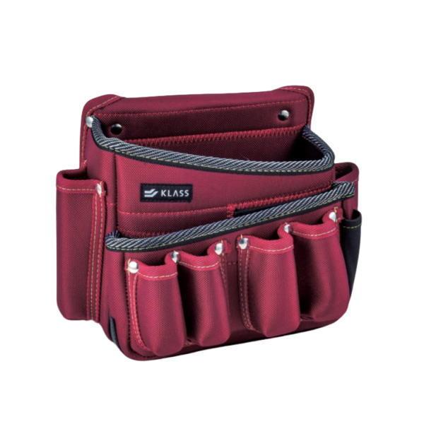KLASS 極東産機 ツールバック A 巾250×高230×奥行70mm レッド 11-8135 1...