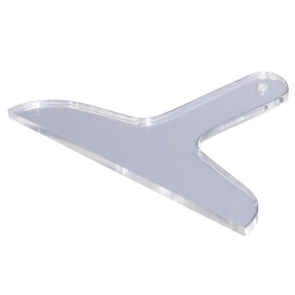 KLASS 極東産機 目透しアクリル地ベラ 238mm巾 8.0mm厚 13-2553