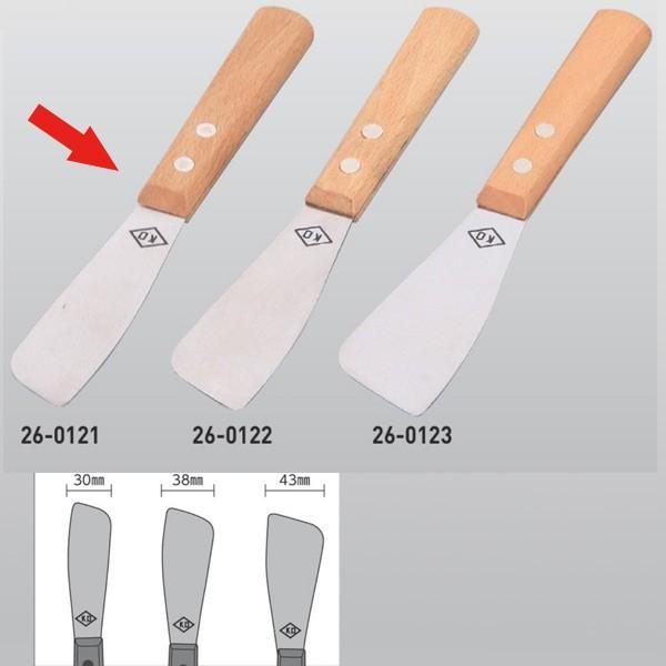 防水施工工具 仕上げベラ極（きわみ）S 幅30mm（先端25mm） 26-0121