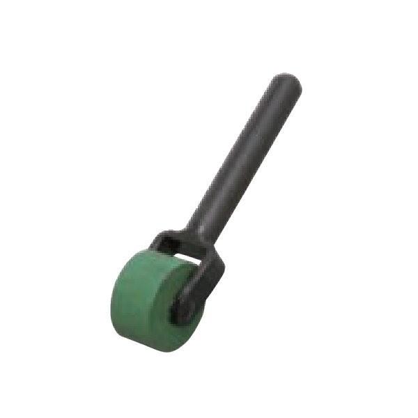 防水施工工具 青ゴムローラー φ60×30mm スチール柄 26-0321