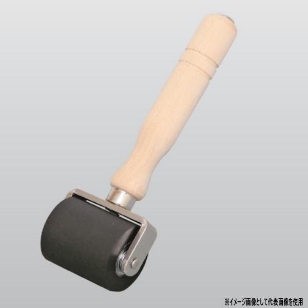 防水施工工具 黒ゴムローラー φ35×40mm 26-0331