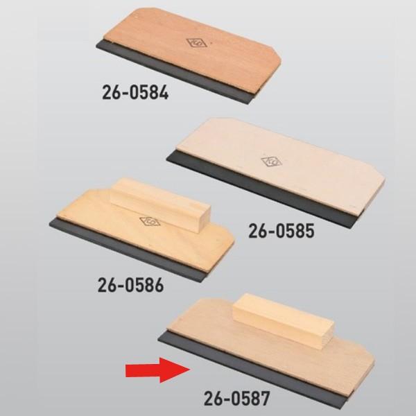 防水施工工具 ゴム刷毛（平目） 握り 幅300mm 26-0587