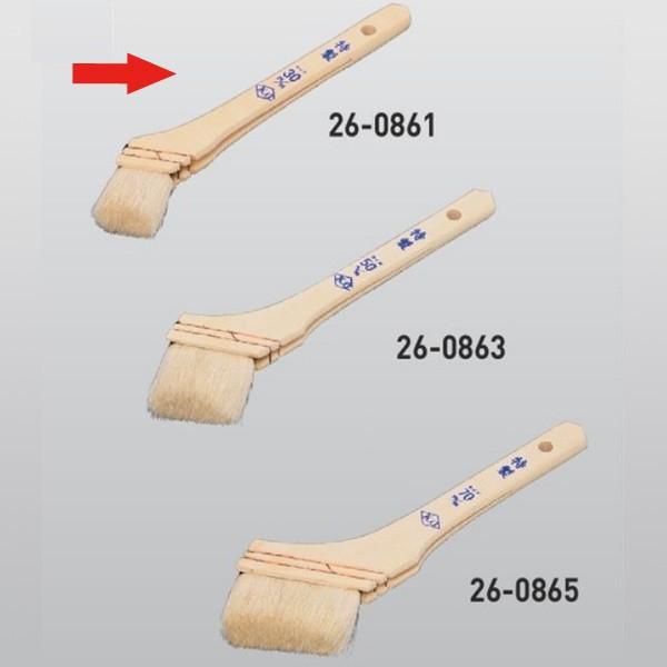 防水施工工具 白毛特製ニス刷毛 幅約30mm 26-0861