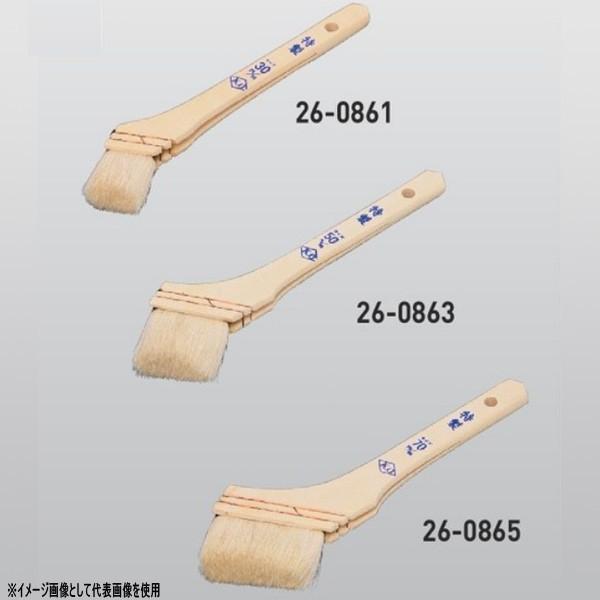 防水施工工具 白毛特製ニス刷毛 幅約40mm 26-0862