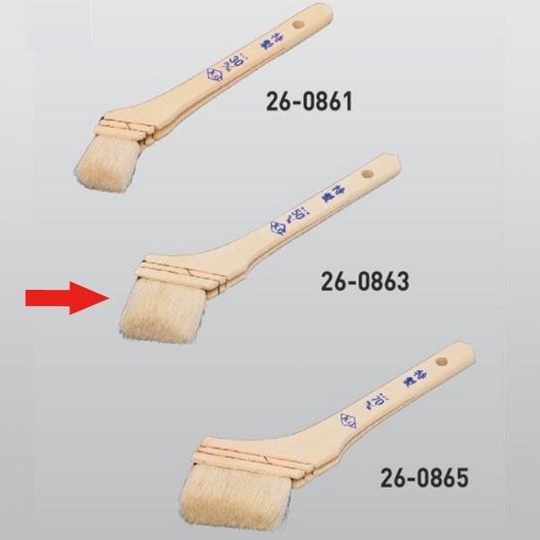 防水施工工具 白毛特製ニス刷毛 幅約50mm 26-0863