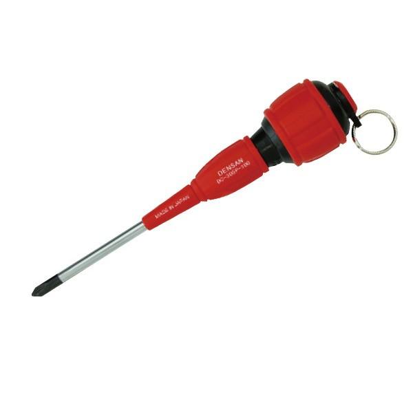 おーらくドライバー 落下防止リング付きのプラスドライバー 63-6327