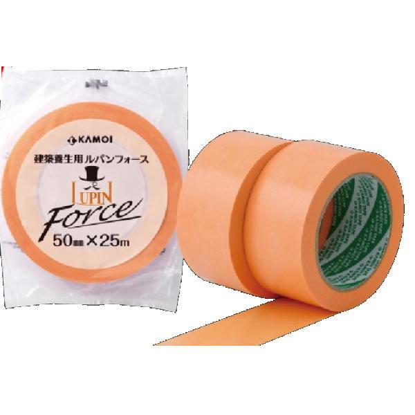カモイ 塗膜防水用 養生テープ ルパンフォース 50mm×25m 30巻