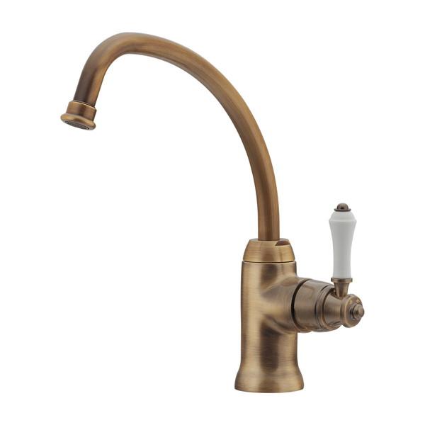 カクダイ シングルレバー混合栓 117-137K-AB