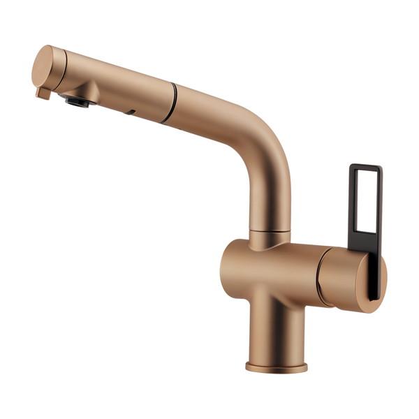 カクダイ シングルレバー引出し混合栓 118-050-GB