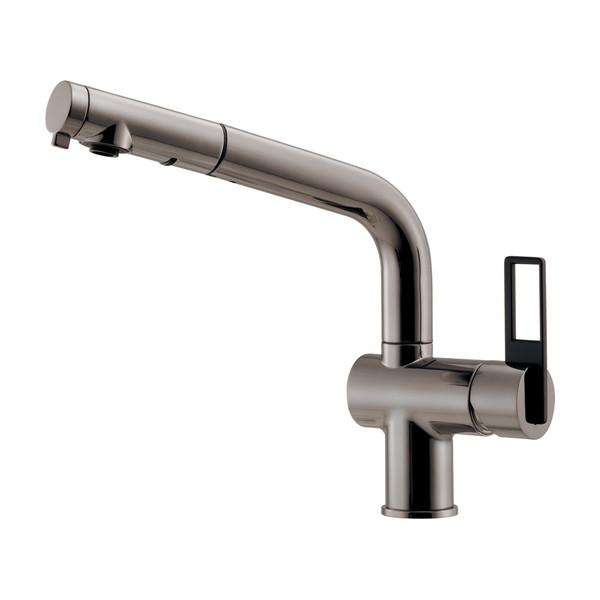 カクダイ シングルレバー引出し混合栓 118-051-DS