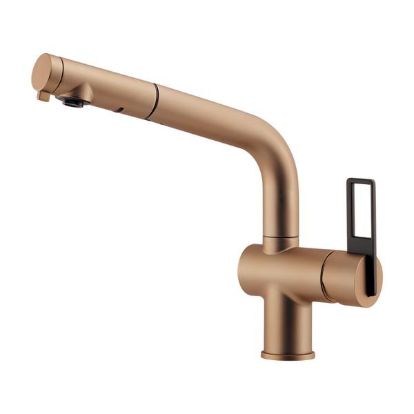 カクダイ シングルレバー引出し混合栓 118-051-GB