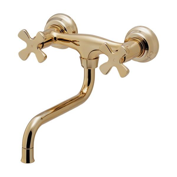 カクダイ 2ハンドル混合栓 128-116-AG