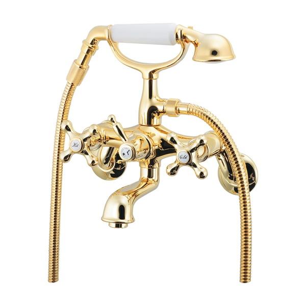 カクダイ 2ハンドルシャワー混合栓 133-507-G