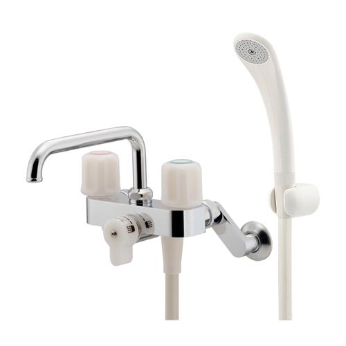 カクダイ 2ハンドルシャワー混合栓 137-800K