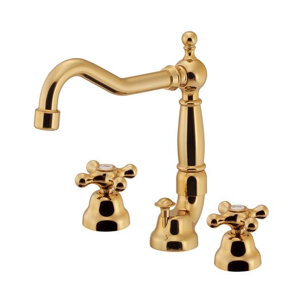 カクダイ ANTITA 2ハンドル混合栓 アンティークゴールド 153-031-AG