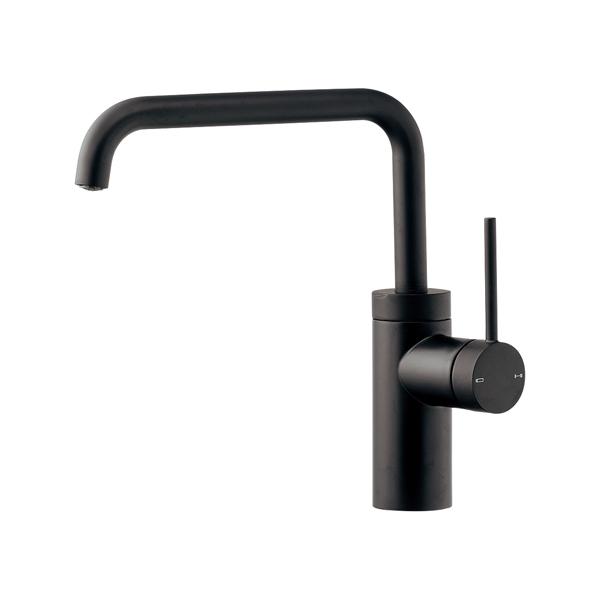 カクダイ VARUNA シングルレバー混合栓 マットブラック 183-301-D