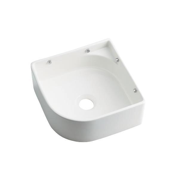 カクダイ 壁掛手洗器 493-226-W