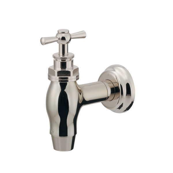 カクダイ 秋津 横水栓 レトロシルバー 701-008-N