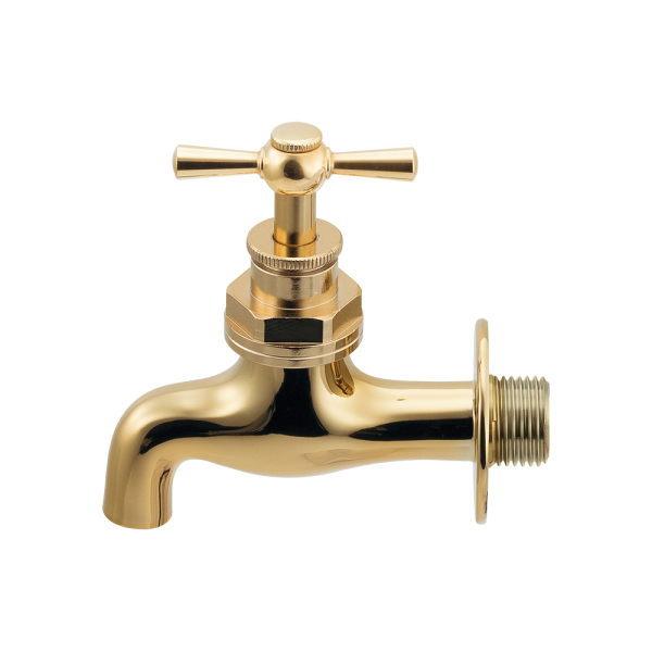 カクダイ 横水栓 アンティークゴールド 701-006-AG
