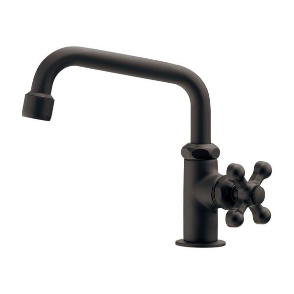 カクダイ 泡沫立形自在水栓 マットブラック 718-131-MD