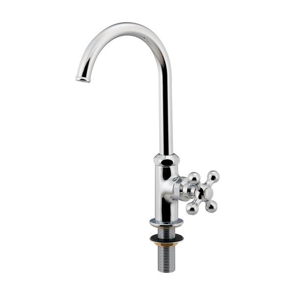 カクダイ 立形スワン水栓（凍結防止つき） 719-601