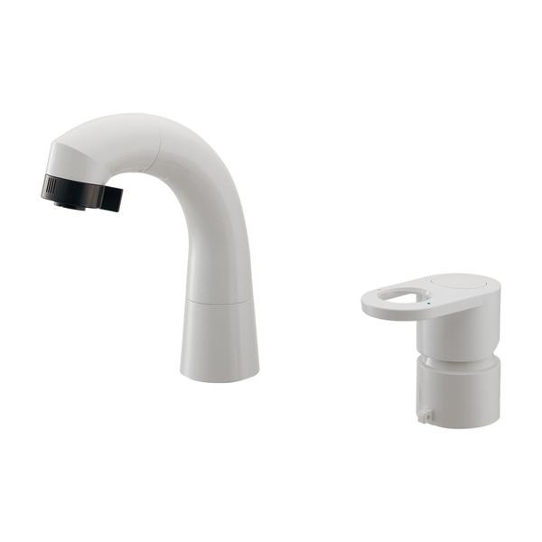 カクダイ シングルレバー引出し混合栓 JA-JL241SEY05