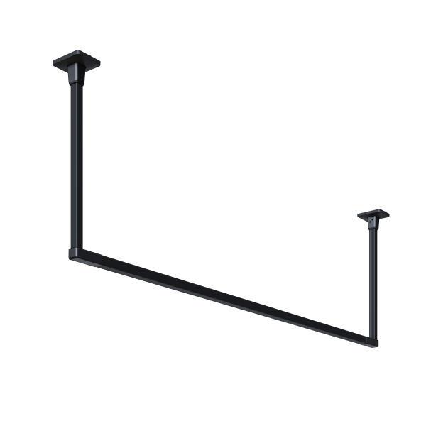 川口技研 ホスクリーン 室内用物干 BAR ブラック 幅1820mm 高さ450mm BAR1-45...