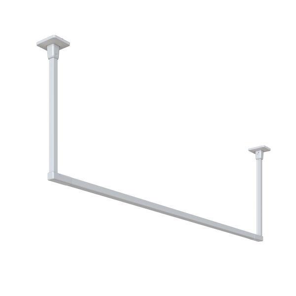 川口技研 ホスクリーン 室内用物干 BAR ホワイト 幅1820mm 高さ600mm BAR1-60...