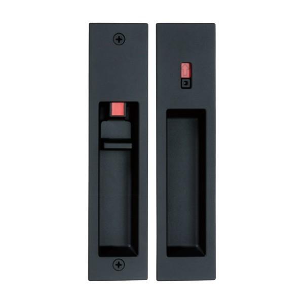 川口技研 Ctype引戸錠 つや消しブラック 表示錠 BS：38mm DY138K-YK-4CD-Z...