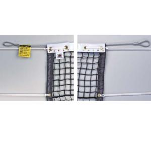 カネヤ 硬式テニスネット 金属タイプ 内蔵式支柱対応 上部コード使用 K-1227NN 幅1.07m×長12.65m